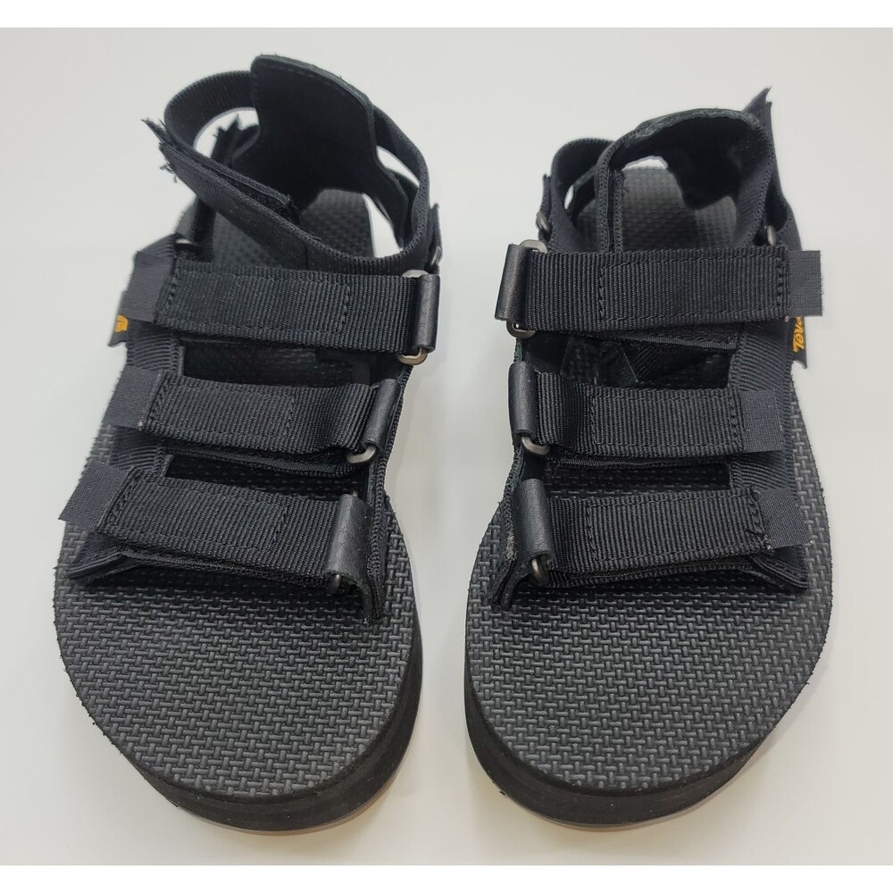 TEVA Women's Flatform Mevia Gladiator 2" Platform Sandals Black Size 6